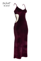 فستان مخمل ناعم